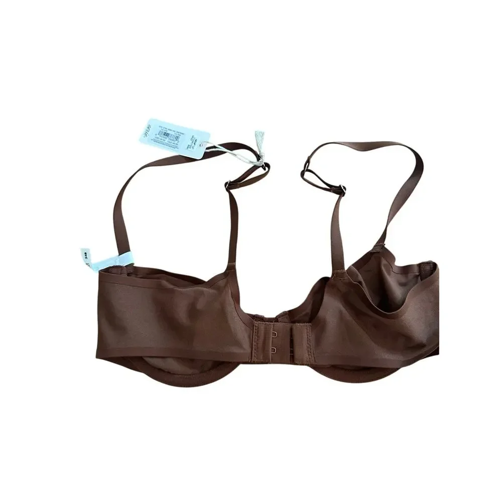 Smoothez by Aerie NEW Balconette Bra Mesh Brown Wired 34B